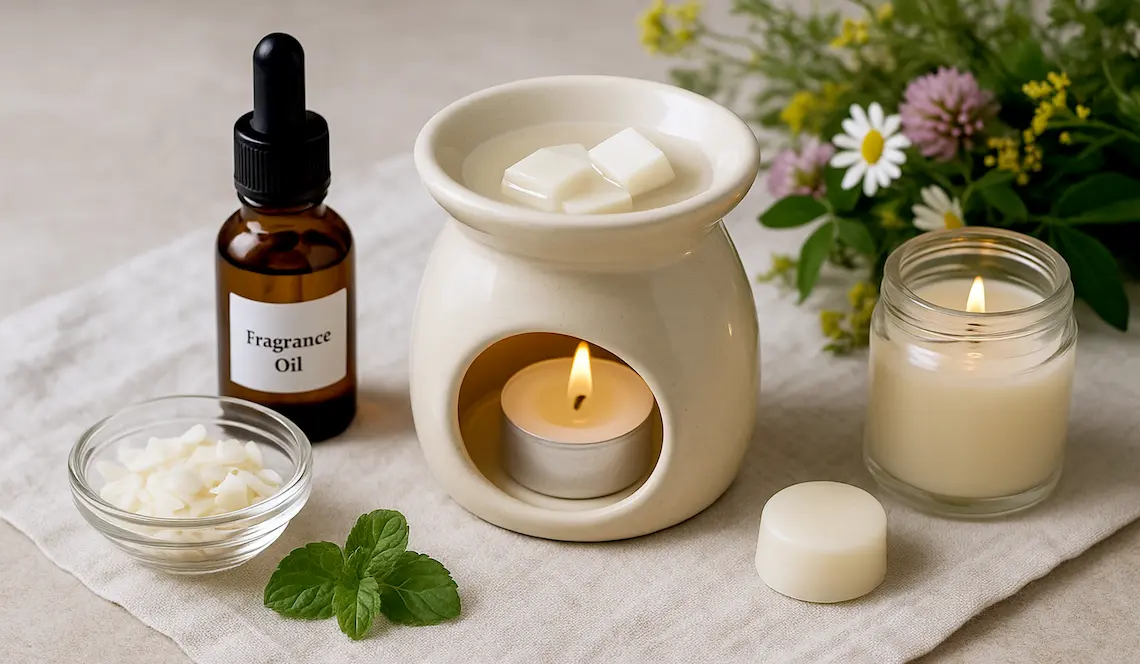 Тестування ароматичних олій в воску дляя свічок та мелтсів